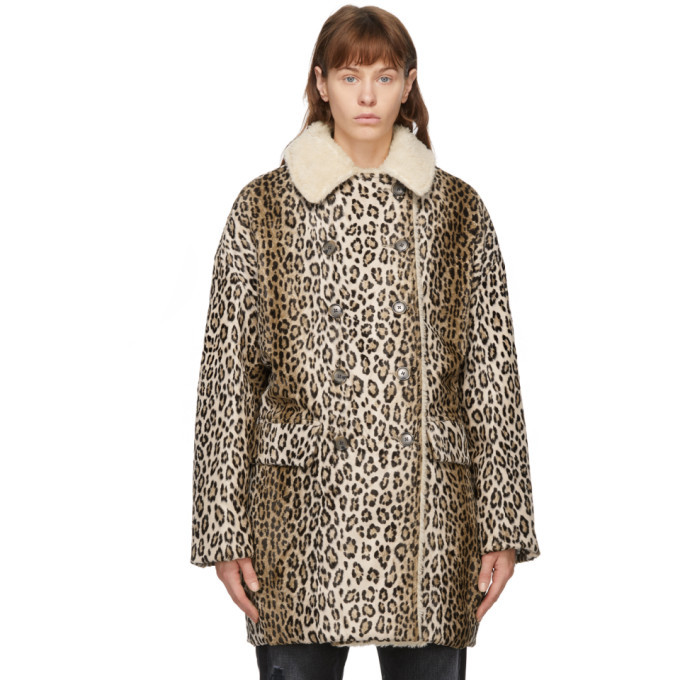 R13 Tan Leopard Hunting Coat R13