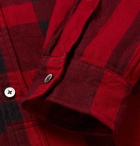 Engineered Garments - Button-Down Collar Checked Cotton-Flannel Shirt - Men - Red