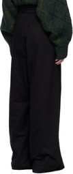 Dries Van Noten Black Loose Sweatpants