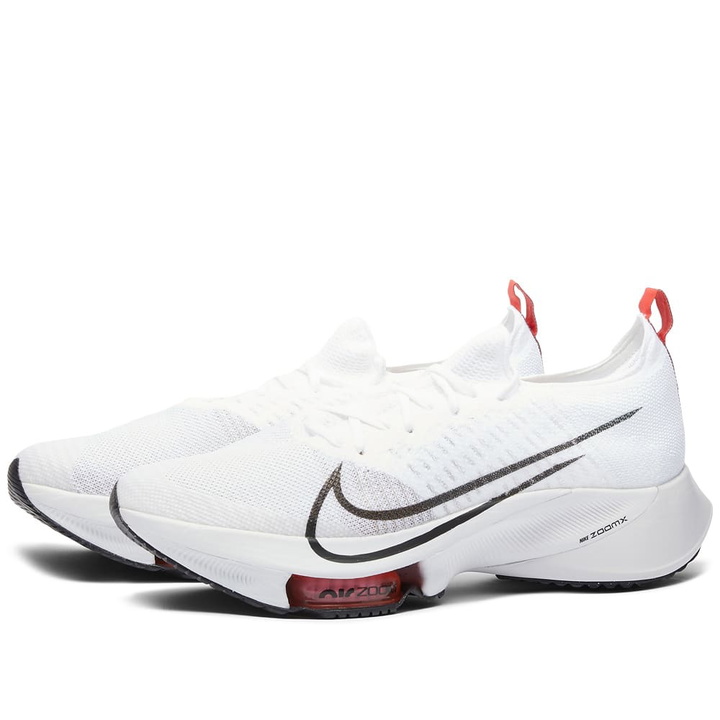 Photo: Nike Men's Air Zoom Tempo NEXT% Sneakers in White/Black