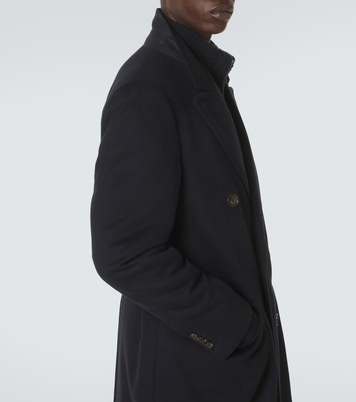 Umit Benan President double-breasted cashmere coat