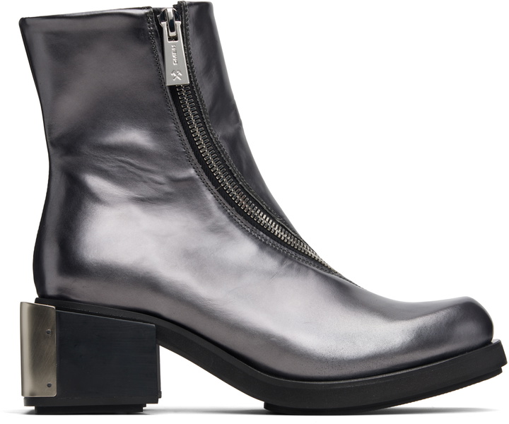 Photo: GmbH Gray Ergonomic Riding Ankle Boots
