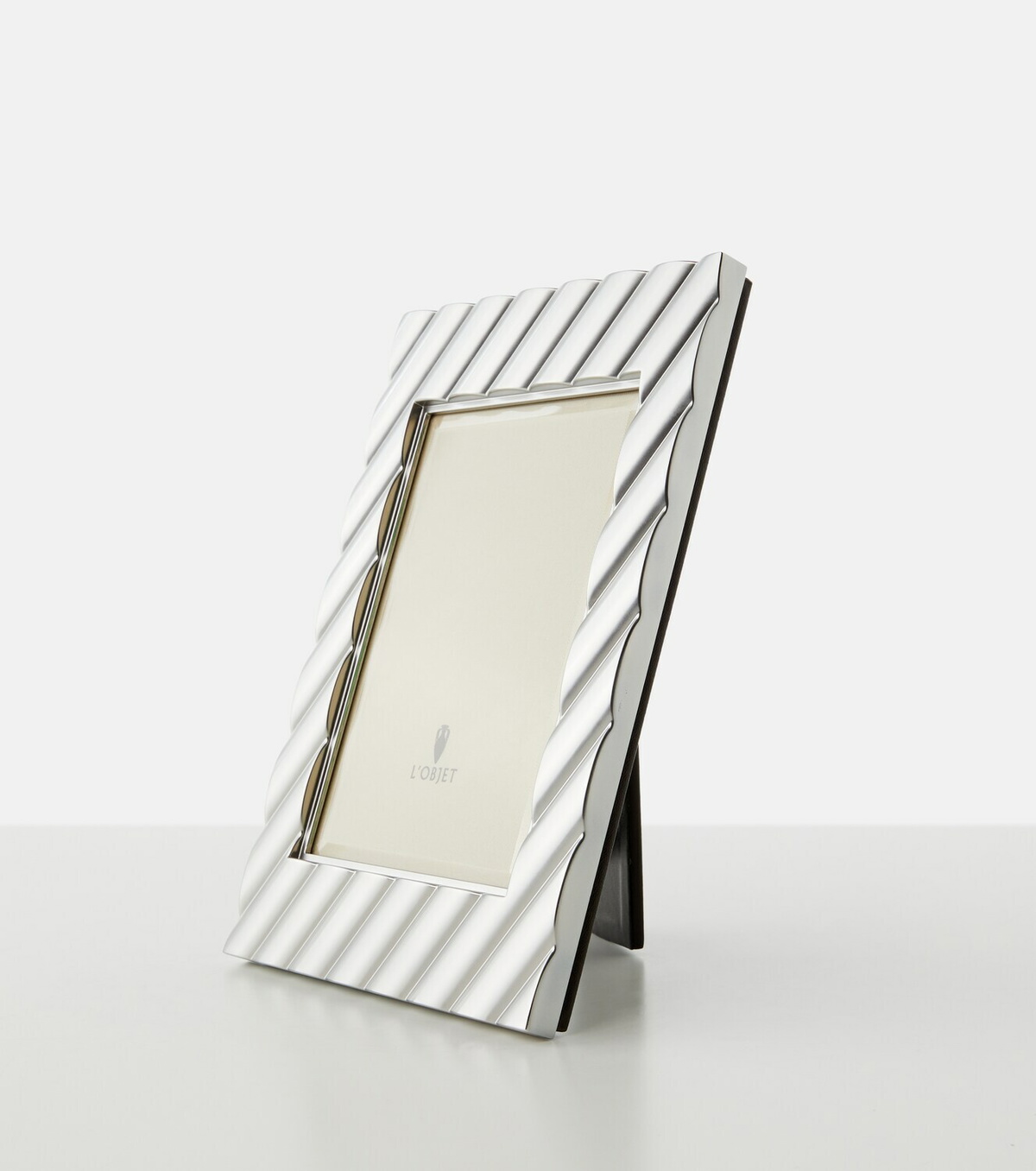 L'Objet Maxime platinum-plated metal picture frame