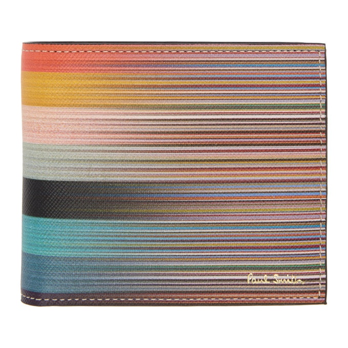 Photo: Paul Smith Multicolor Stripe Bifold Wallet