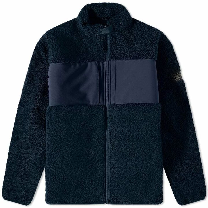 Photo: Barbour Men's International Berber Fleece Jacket in Navy