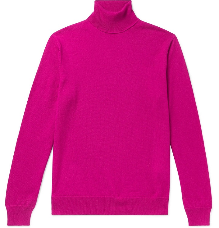 Photo: Ralph Lauren Purple Label - Cashmere Rollneck Sweater - Pink