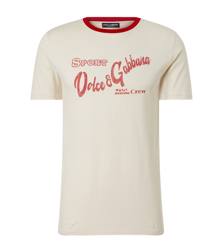 Photo: Dolce&Gabbana Printed cotton T-shirt