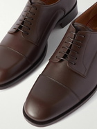 Christian Louboutin - Cortomale Leather Derby Shoes - Brown