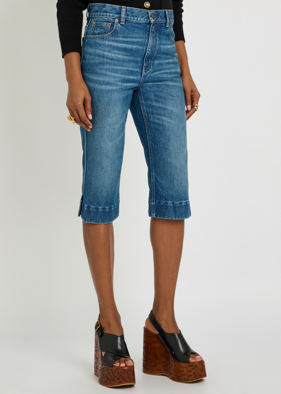 Chloe Cropped Straight-leg Jeans Denim