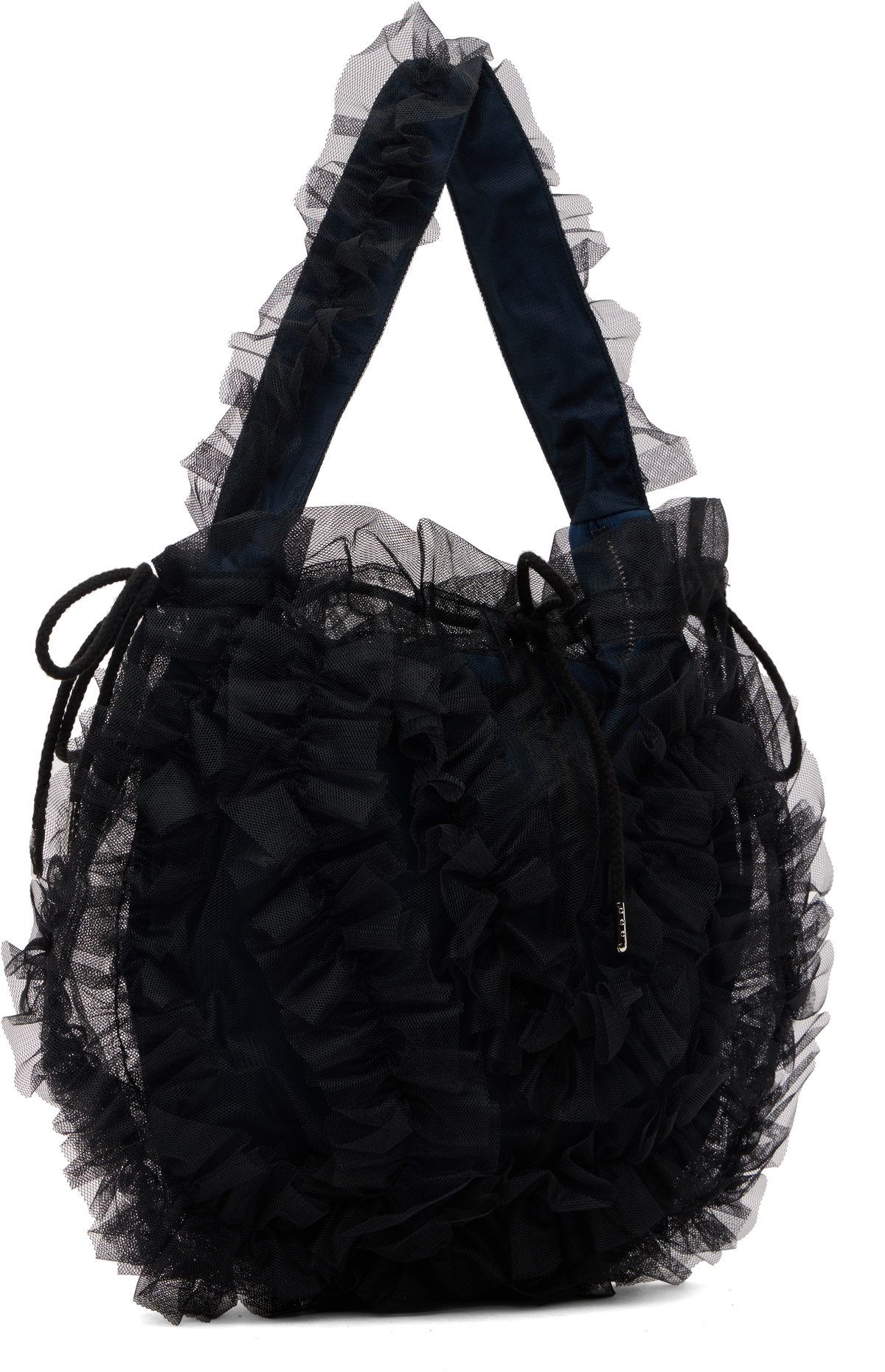 Molly Goddard Black & Navy Toki Bag Molly Goddard