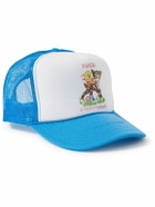 PARADISE - Printed Shell and Logo-Embroidered Mesh Trucker Cap