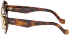 LOEWE Tortoiseshell Cateye Double Frame Sunglasses