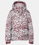 Adidas by Stella McCartney TrueNature leopard-print puffer jacket