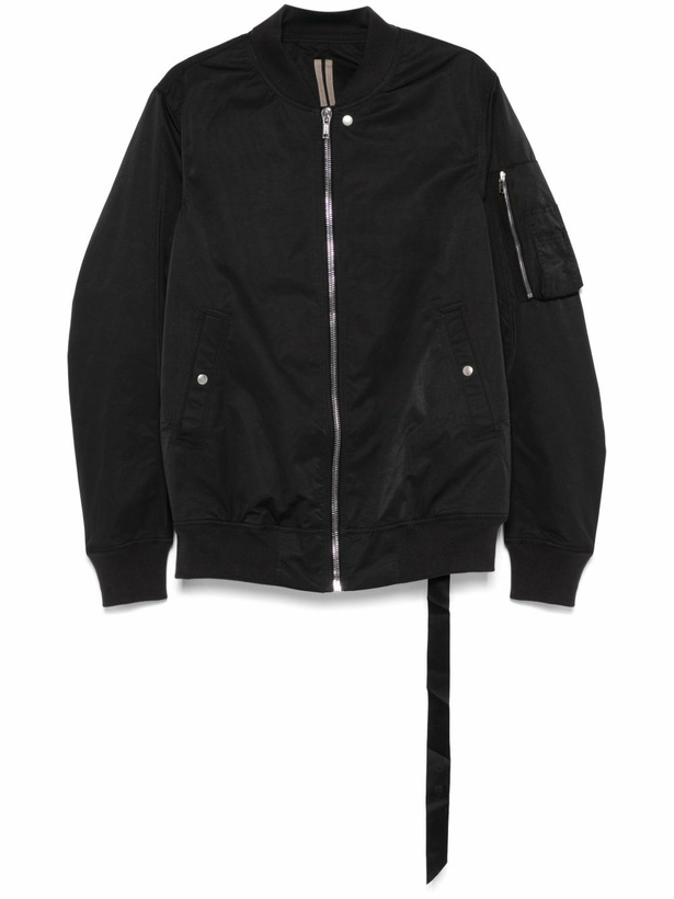 Rick Owens Drkshdw Black Hooded Bomber Jacket Rick Owens Drkshdw