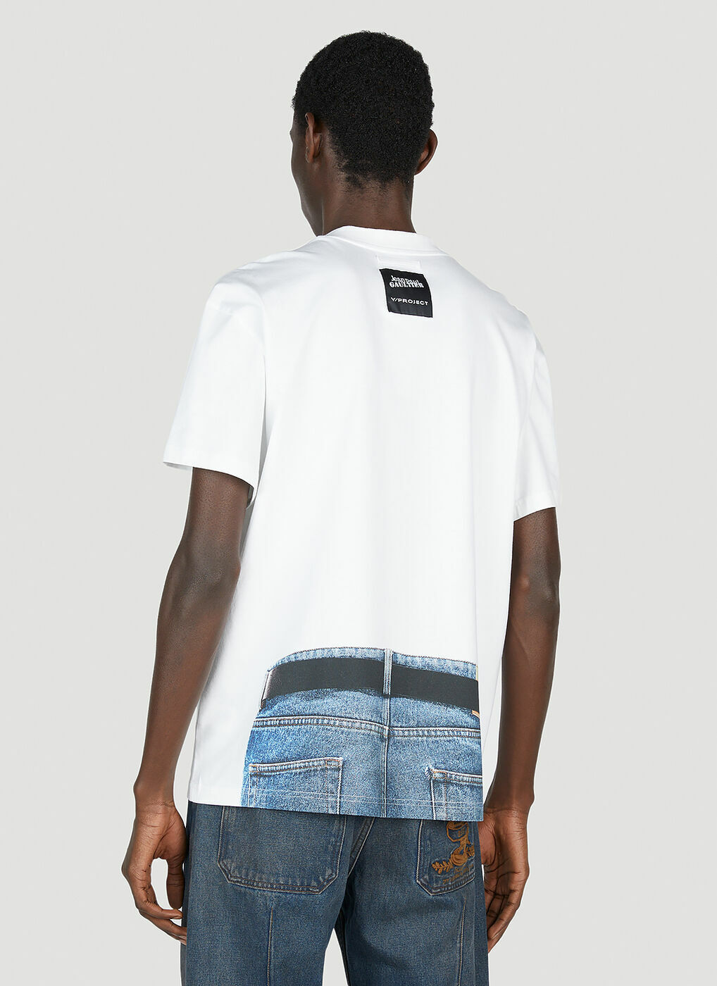 Y/Project x Jean Paul Gaultier - Trompe L'Oeil Belt T-Shirt in 