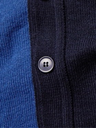 Comme des Garçons SHIRT - Two-Tone Knitted Cardigan - Blue