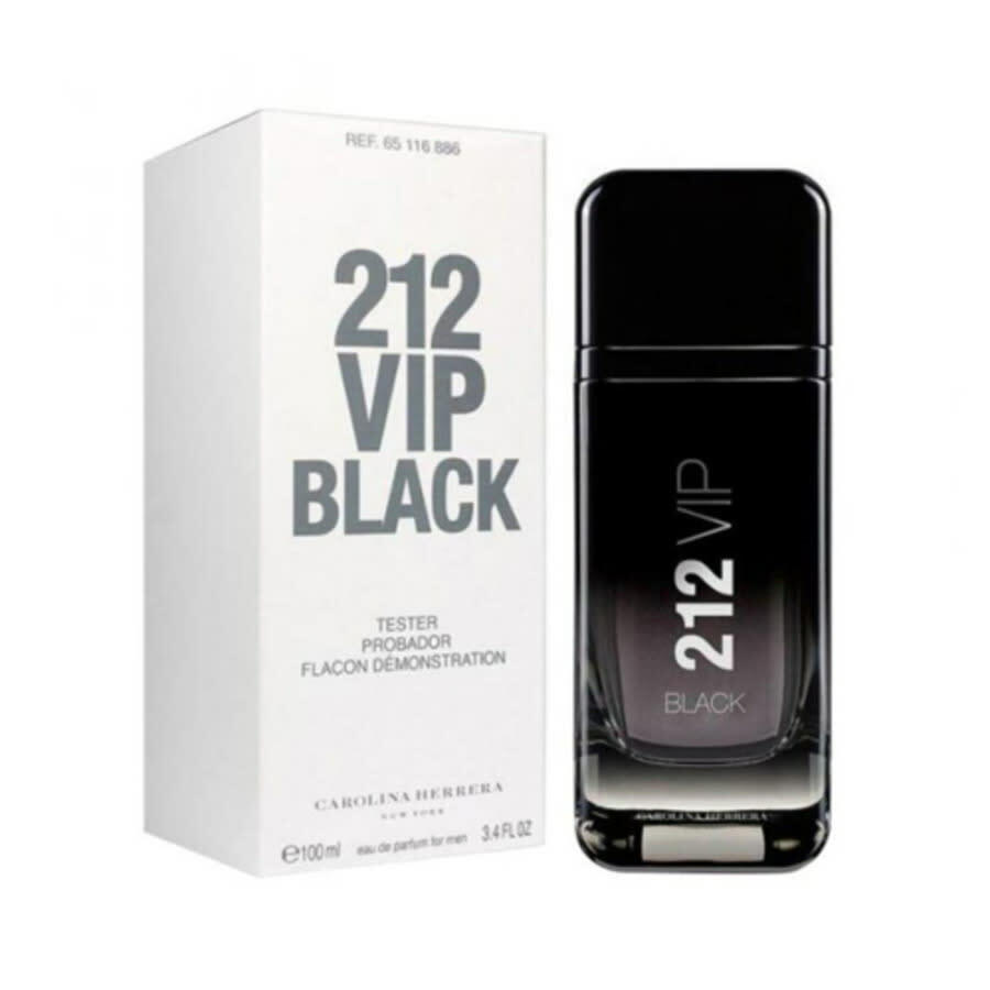 Carolina Herrera Mens 212 Vip Black EDP Spray 3.4 oz (Tester) Fragrances 8411061043851