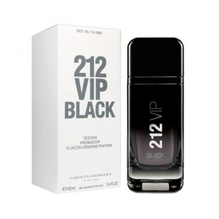 Photo: Carolina Herrera Mens 212 Vip Black EDP Spray 3.4 oz (Tester) Fragrances 8411061043851