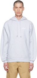 Cowgirl Blue Co Gray Script Hoodie