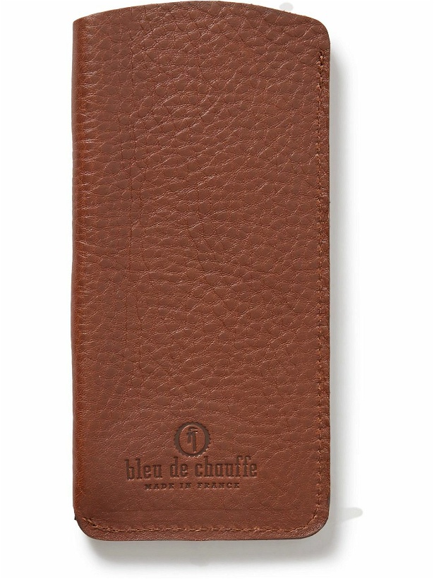Photo: Bleu de Chauffe - Logo-Debossed Leather Glasses Case