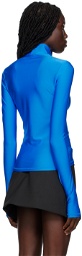 Coperni Blue High Neck Long Sleeve T-Shirt