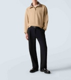 Burberry Burberry Check cotton jersey half-zip sweatshirt