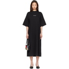Palm Angels Black 'Milan LA' T-shirt Maxi Dress
