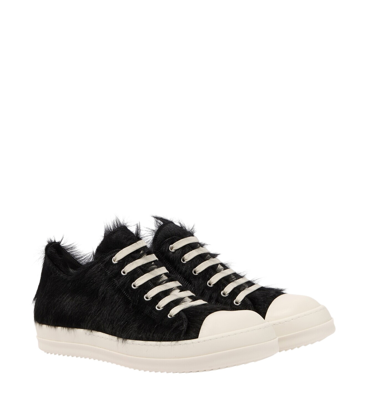 Rick Owens - Bauhaus Cap-Toe Canvas High-Top Sneakers - White Rick