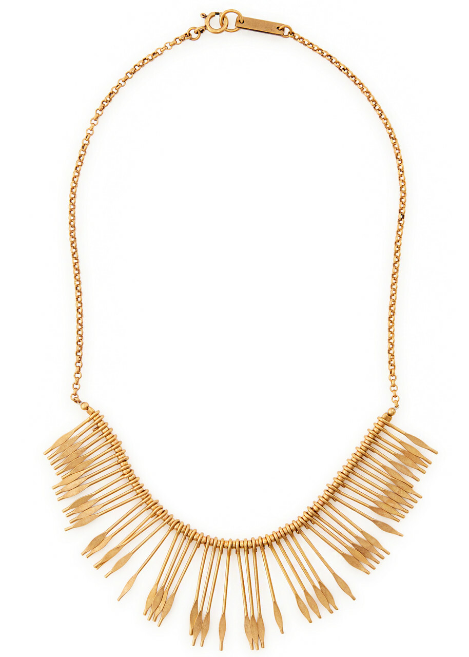 Isabel Marant Fringed Necklace - Brass - One Size