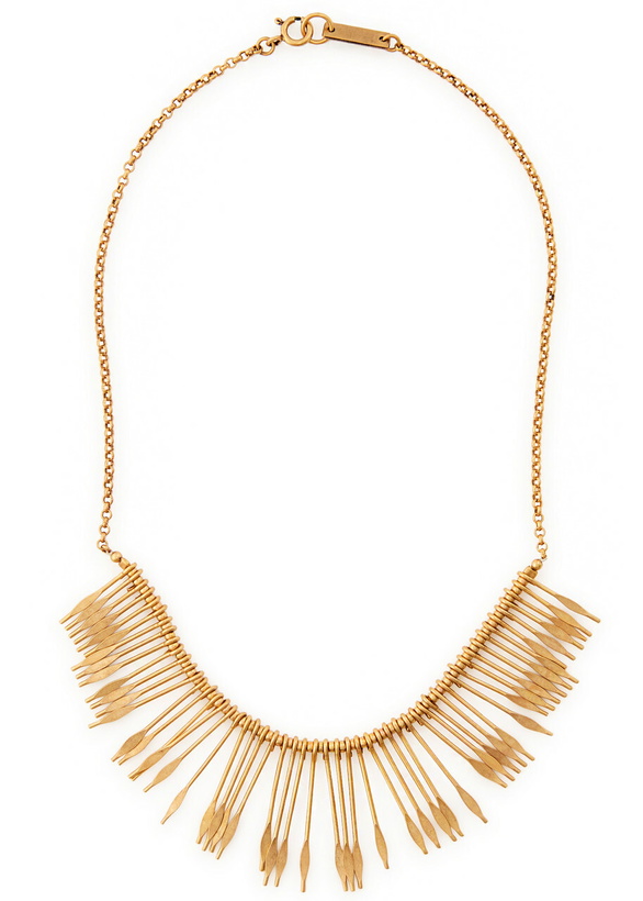 Photo: Isabel Marant Fringed Necklace - Brass - One Size