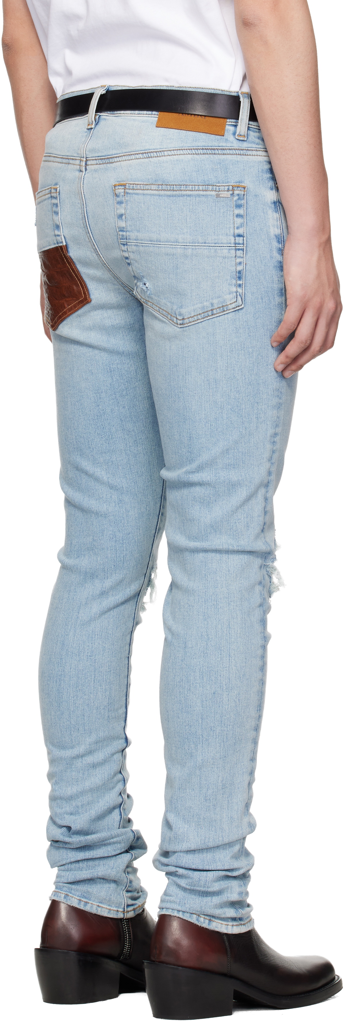 AMIRI Blue Croc MX1 Jeans