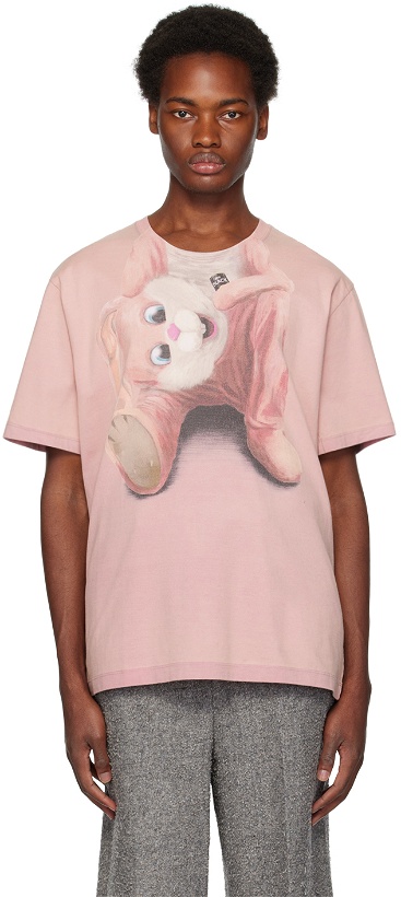 Photo: Doublet Pink 'Stuffed Rabbit During Break' T-Shirt