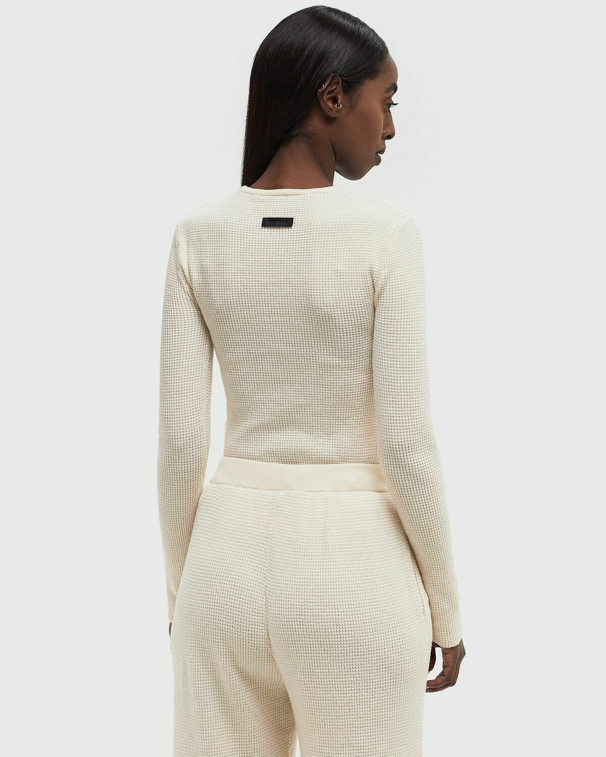 Fear of God Essentials WAFFLE FITTED LONG SLEEVE SWEATER