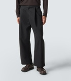 Studio Nicholson Sorte cotton wide-leg pants