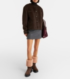 Ferragamo Zaki shearling-lined suede knee-high boots