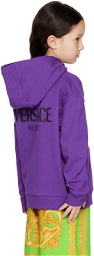 Versace Kids Purple Bonded Hoodie