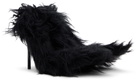 Balenciaga Black Flex Fur 110mm Heels
