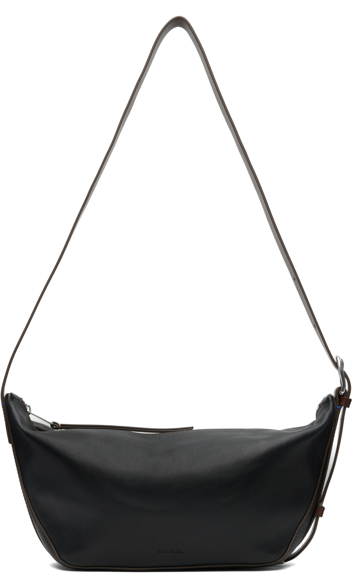 Paul Smith Black Leather Sling Crossbody Bag