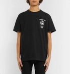 Blackmeans - Printed Cotton-Jersey T-Shirt - Black