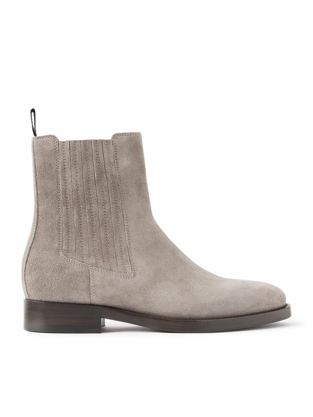 Photo: Brunello Cucinelli - Beatles Suede Chelsea Boots - Brown