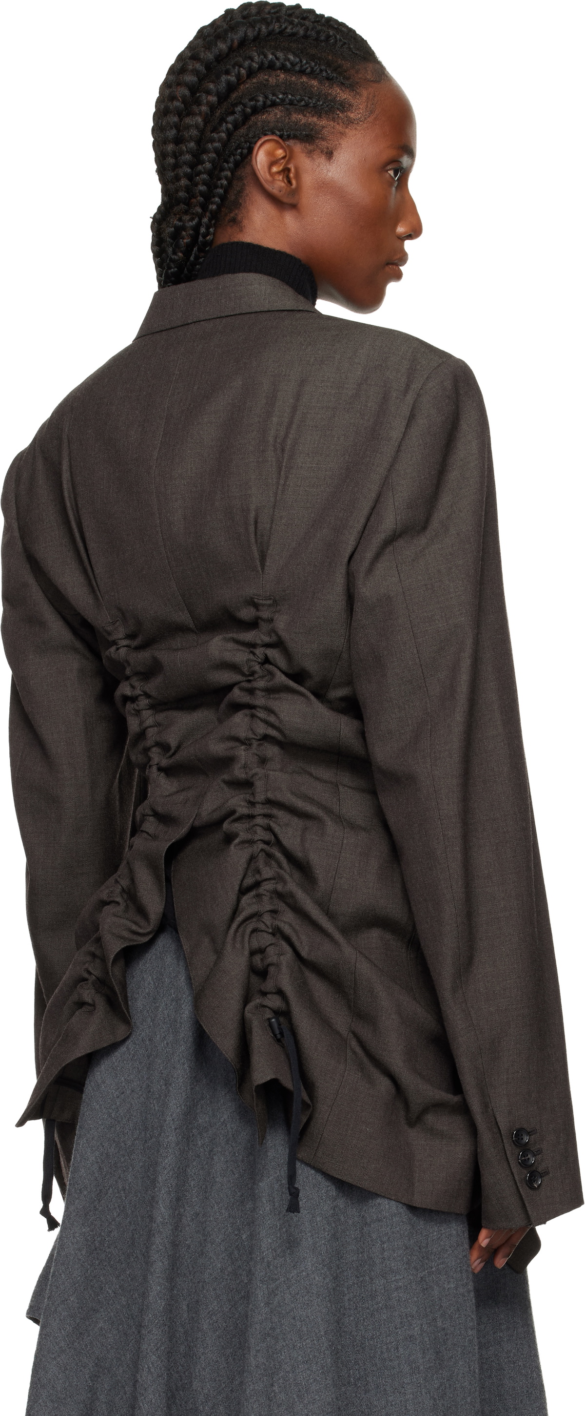 Comme des Garçons Homme Plus Khaki Wool Top Gabardine Medium Blazer