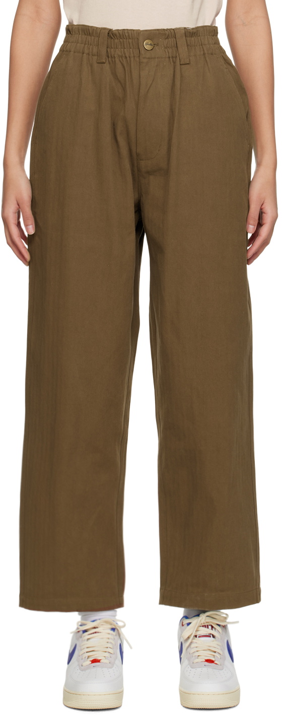 Butter Goods Brown Wide Leg Trousers Butter Goods