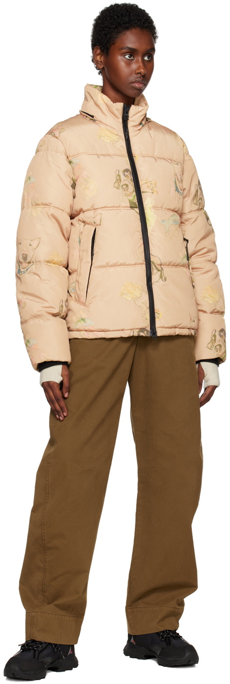 The Very Warm Tan Hooded Puffer Jacket