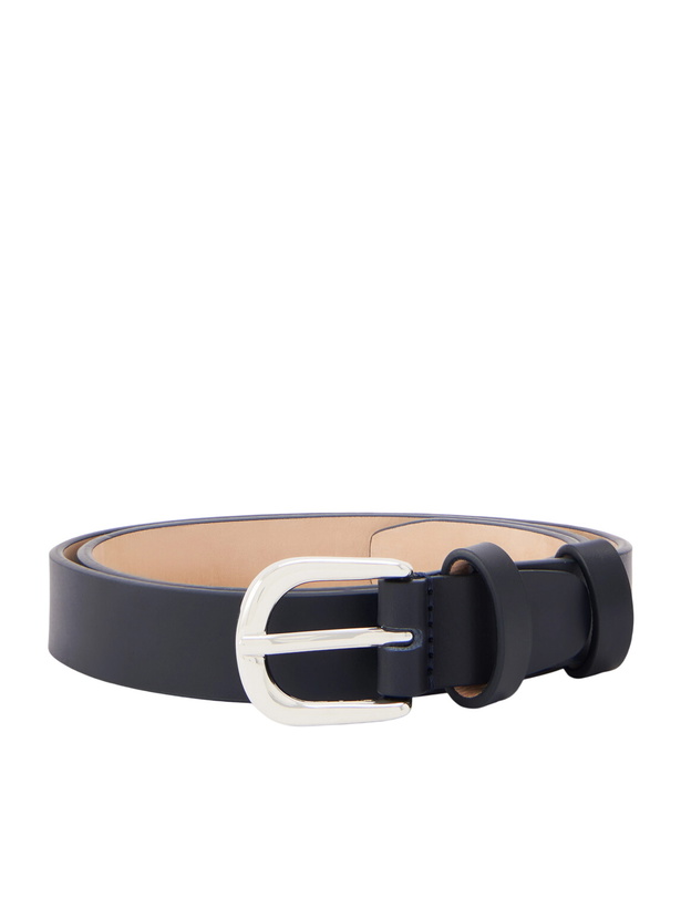 Photo: Mr P. - 2.5cm Leather Belt - Blue