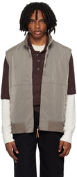 nanamica Beige Zip-Up Vest