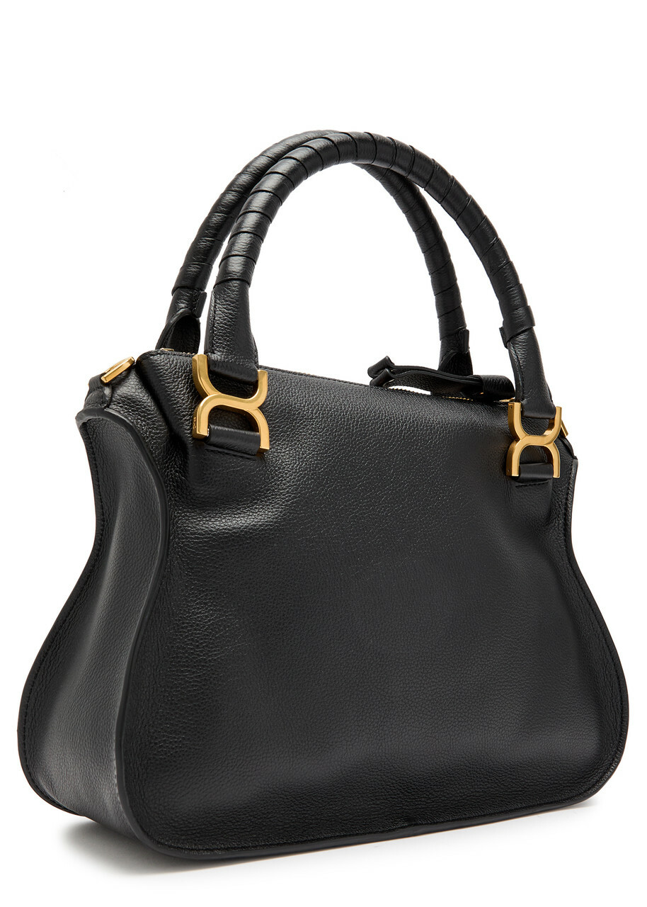 Chloe Marcie Medium Grained Leather Tote bag - Black - One Size