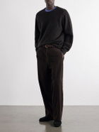 A.PRESSE - Brushed Cashmere Sweater - Brown