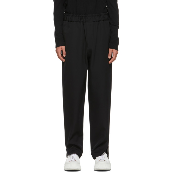 Photo: Jil Sander Black Wool Gabardine Trousers