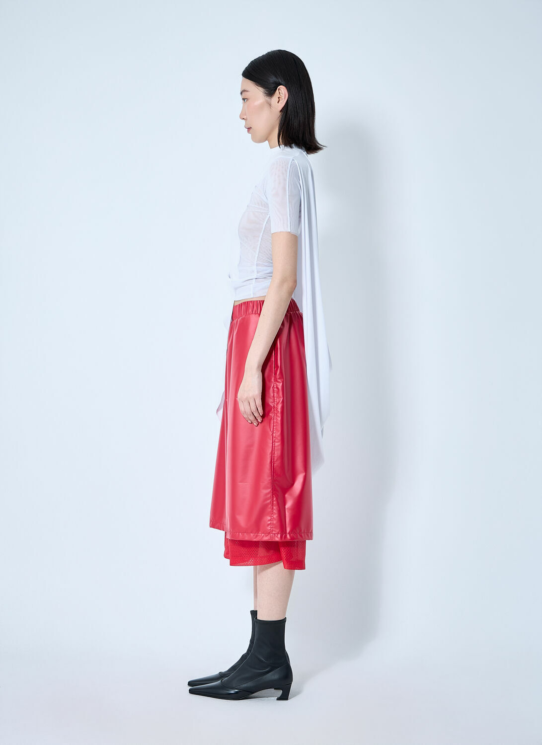 Sia Arnika Draped Mesh Top