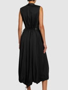 JIL SANDER - Viscose & Silk Sleeveless Midi Dress